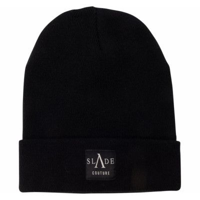 Slade Knitted Hat, Black, Ones,  Slade