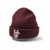 Spinback Rib Knitted Beanie, Bordeaux / Lt. Pink, Onesize,  Pannband