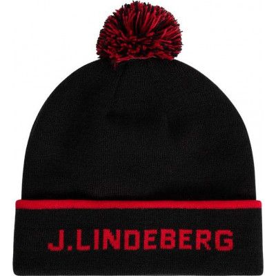 J.Lindeberg Stripe Beanie Black
