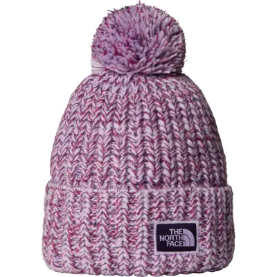 The North Face Cozy Chunky Cabin Beanie Lite Lilac/Peak Purple/Eternal Purple/TNF Red