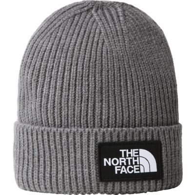 The North Face Kids' TNF Box Logo Cuff Beanie TNF Medium Grey Heather