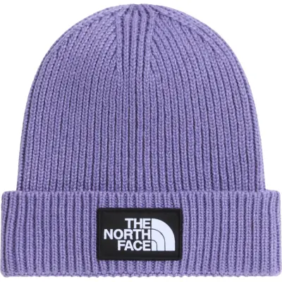 The North Face Kids' TNF Logo Box Cuffed Beanie Grounded Plum