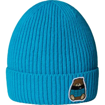 The North Face Kids' TNF Logo Box Cuffed Beanie Meridian Blue/nuptse Be