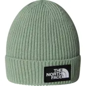 The North Face Kids' TNF Logo Box Cuffed Beanie Slate Moss