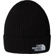 The North Face Kids' TNF Logo Box Cuffed Beanie TNF Black