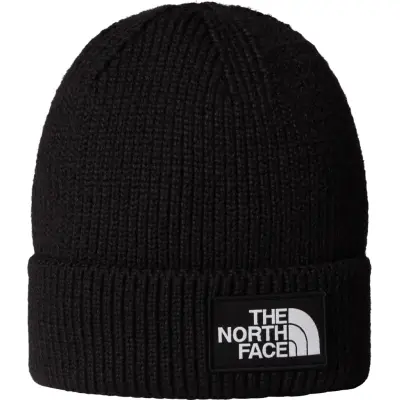 The North Face TNF Logo Box Cuffed Beanie TNF Black