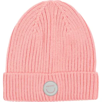 Viking Footwear Kids' Play Wool Rib Beanie Light Pink
