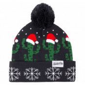 Winter Knitted Hat, Navy Cactus, Onesize,  Pannband