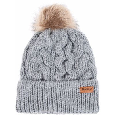 Barbour Women's Penshaw Cable Beanie Grey