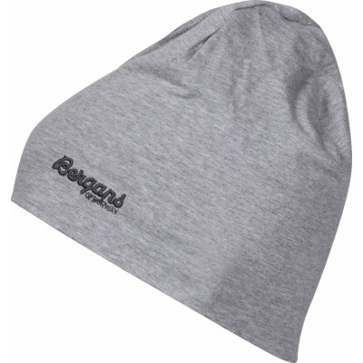 Bergans Juniors' Cotton Beanie Grey Melange