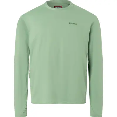 Marmot Men's Airexchange Upf 50 Crew Ls Agate Green