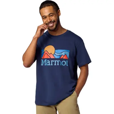 Marmot Men's Coastal Tee ShortSleeve Nightfall Navy