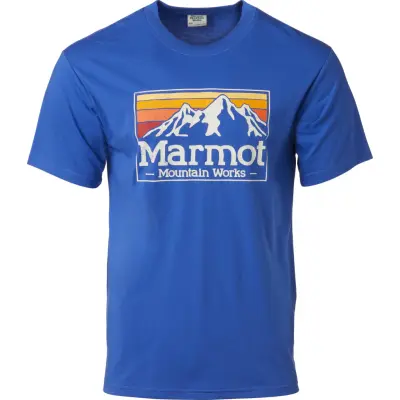 Marmot Men's MMW Gradient Tee Ss Trail Blue