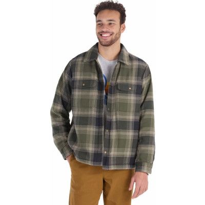 Marmot Men's Ridgefield Sherpa Flannel Shirt Jacket Nori