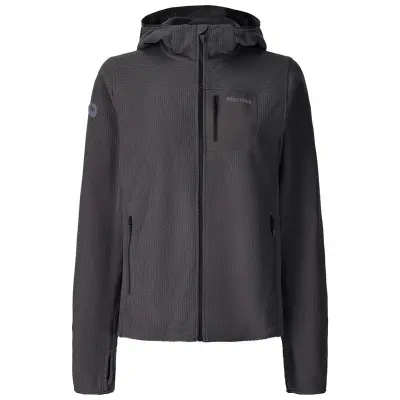 Marmot Wm's AirFleece Hoody Blackened Blackened S