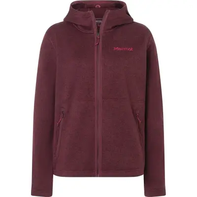 Marmot Wm's Drop Line Full Zip Hoody Acai Berry Heather