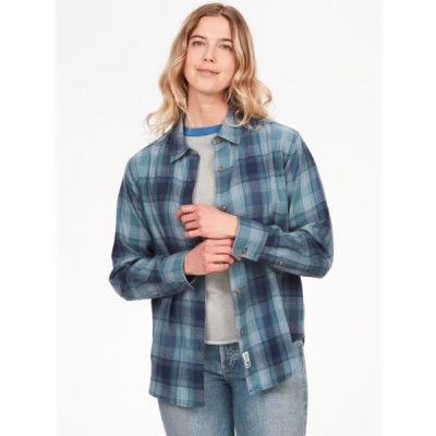 Marmot Wm's Fairfax Lt Weight Novelty Flannel Arctic Navy