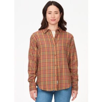 Marmot Wm's Fairfax Lt Weight Novelty Flannel Grapefruit