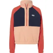 Marmot Wm's Retro Rocklin 1/2 Zip Fresh Apricot/Arctic Navy/Ginger Bl - S