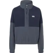 Marmot Wm's Retro Rocklin 1/2 Zip Thunderhead/Arctic Navy - L