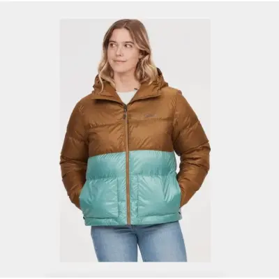 Marmot Women's Guides Down Hoody M Ruskea/Turkoosi (Outlet)