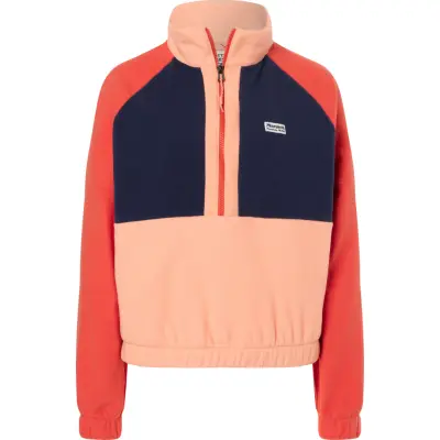 Marmot Women's Retro Rocklin 1/2 Zip Fresh Apricot/arctic Navy/ginger Blossom