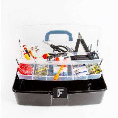 Fladen fiskelåda med tillbehör L