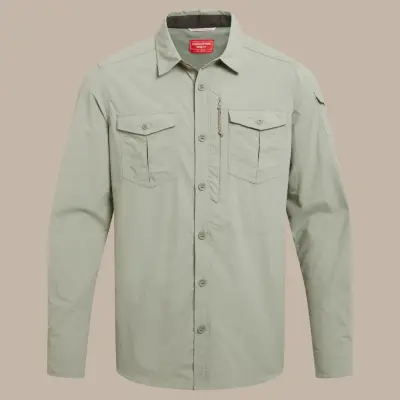 Craghoppers Men's Nosilife Adventure LS III Shirt krage