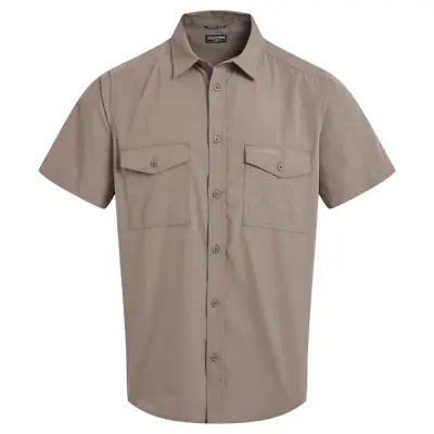 Craghoppers M's Kiwi Ii Short Sleeved Shirt Pebble