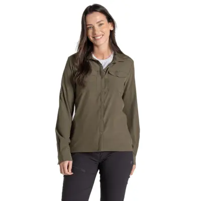 Craghoppers Women's Nosilife Pro III Long Sleeve Shirt krage
