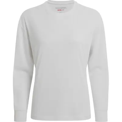 Craghoppers Women's NosiLife SolarShield+ Long Sleeved T-Shirt White