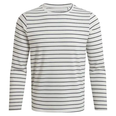 Craghoppers W's Nosilife Akona Long Sleeved Top Sail White/Blue Navy Stripe