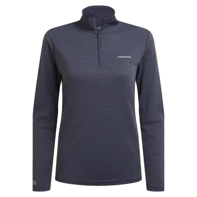 Craghoppers W's Nosilife Solarshield+ Half Zip Top Anthracite
