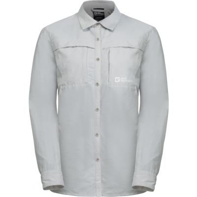 Jack Wolfskin Women's Barrier Long Sleeve Shirt Cool Grey