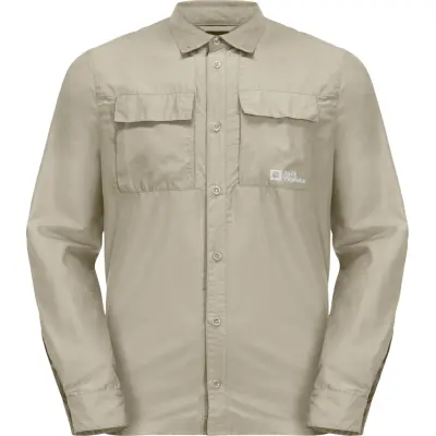 Jack Wolfskin Men's Barrier Longsleeve Shirt Stone