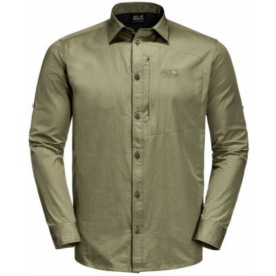 Lakeside Roll-up Shirt Men Khaki L