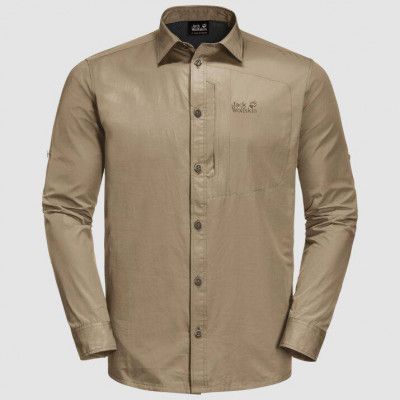 Lakeside Roll-up Shirt Men Sand S