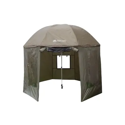 Mikado Fishing Umbrella med sidoskydd och myggnät 3 m