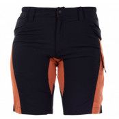 Nordkap Stretch Shorts W, Orange/Black, 34,  Vandringsshorts