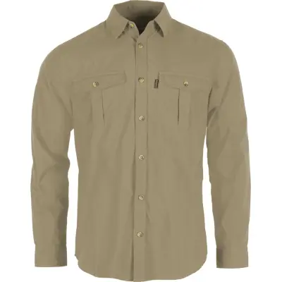Pinewood Men's InsectSafe Poplin L/S Shirt Sandstone
