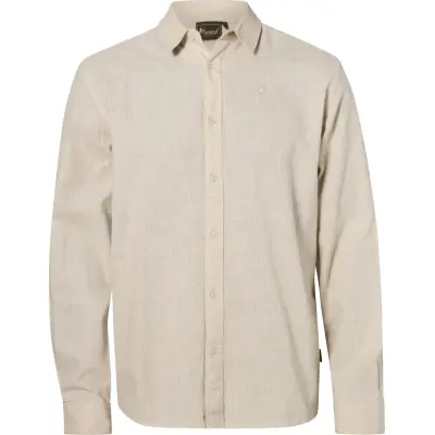 Pinewood Men's Värnamo InsectSafe Hemp Mix L/S Shirt Linen Beige
