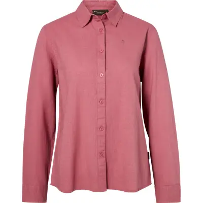 Pinewood Women's Värnamo InsectSafe Hemp Mix L/S Shirt Dusty Pink
