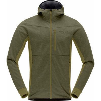 Norrøna Men's Falketind Warm2 Octa Hood Olive Night/Olive Drab