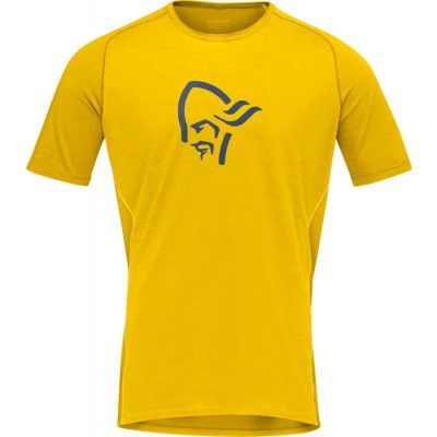 Norrøna Men's Fjørå Wool T-Shirt Sulphur/Vintage Indigo