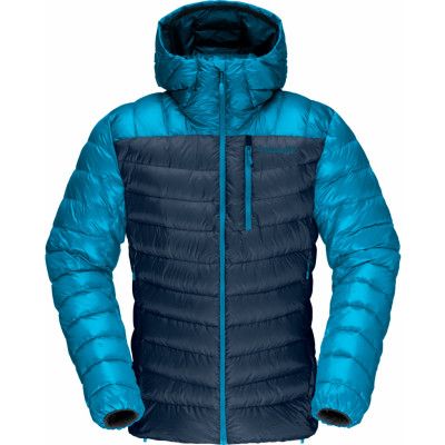 Norrøna Men's Lyngen Down850 Hood Hawaiian Surf/Indigo Night