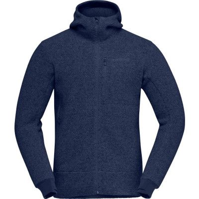 Norrøna Men's Norrøna Warmwool3 Hood Indigo Night