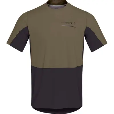 Norrøna Men's Senja Equaliser Lightweight T-Shirt  Olive Night
