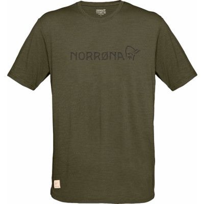 Norrøna Men's Svalbard Wool T- Shirt Olive Night/Rosin