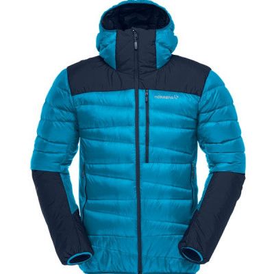 Norröna Falketind Down750 Hood M's Hawaiian Surf/Indigo Night