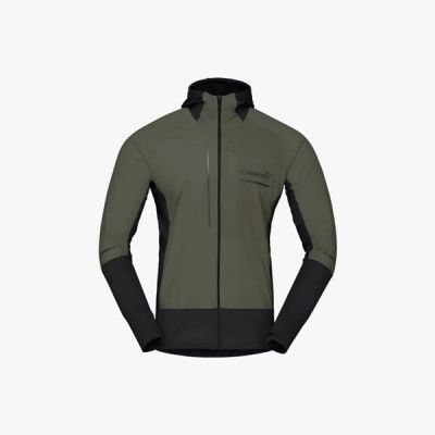 Norröna Senja Alpha90 Zip Hood M's Olive Night